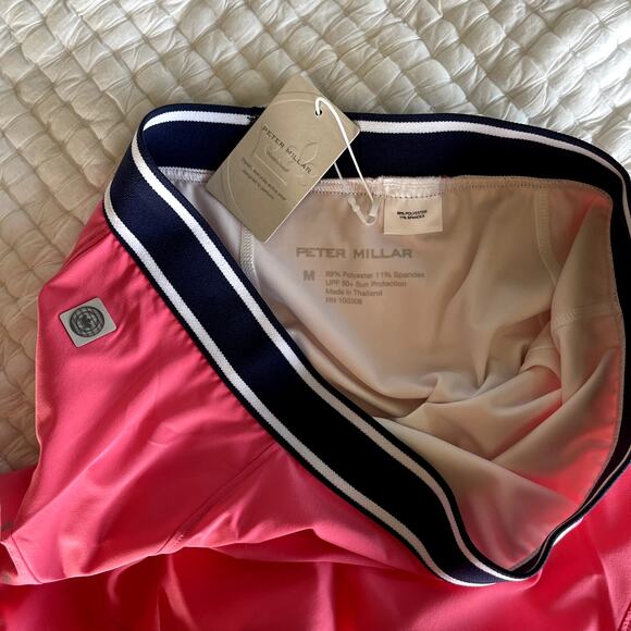 NWT Peter Millar Gabriela‎ Swing Skort in Summer Glow Pink Sz Medium Golf Tennis - Picture 14 of 15